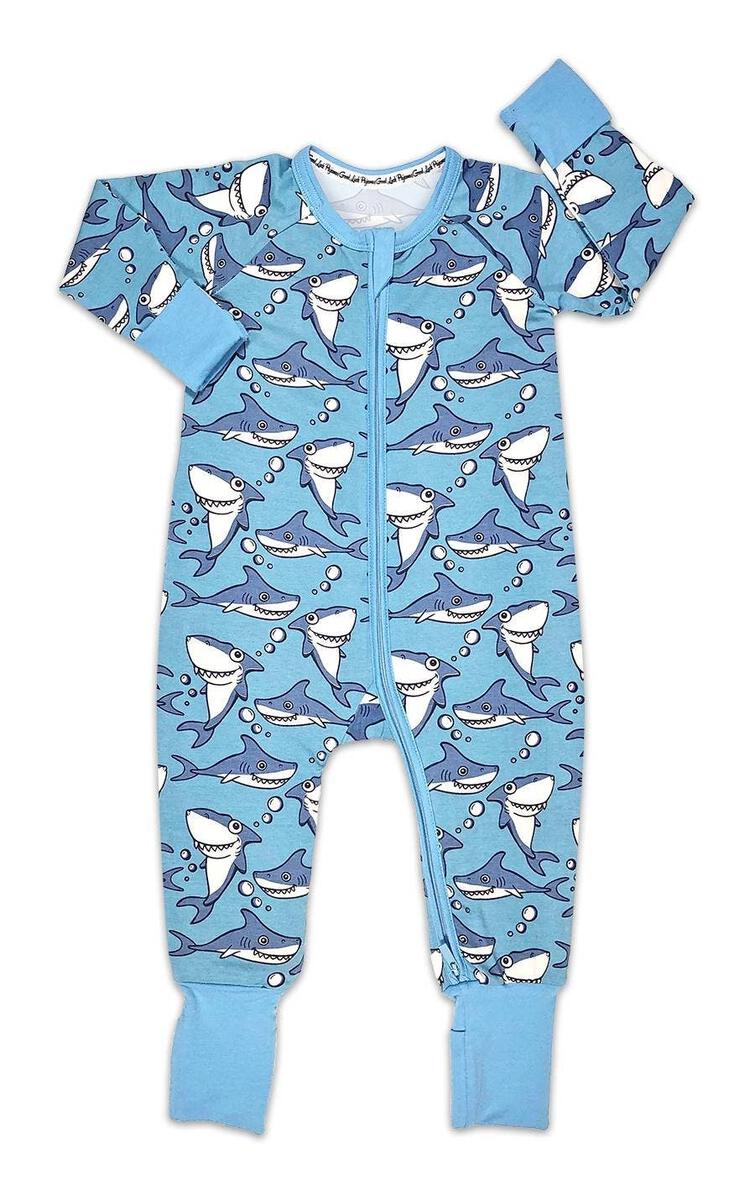 Sharks, Blue Baby Pajamas