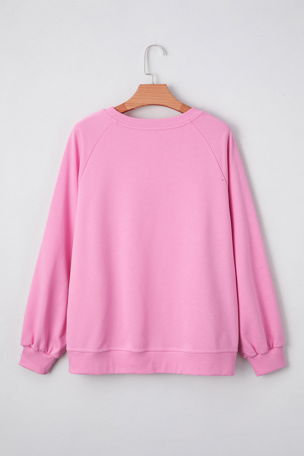 Lilah Lace Patched Raglan Sleeve Loose Fit Sweatshirt