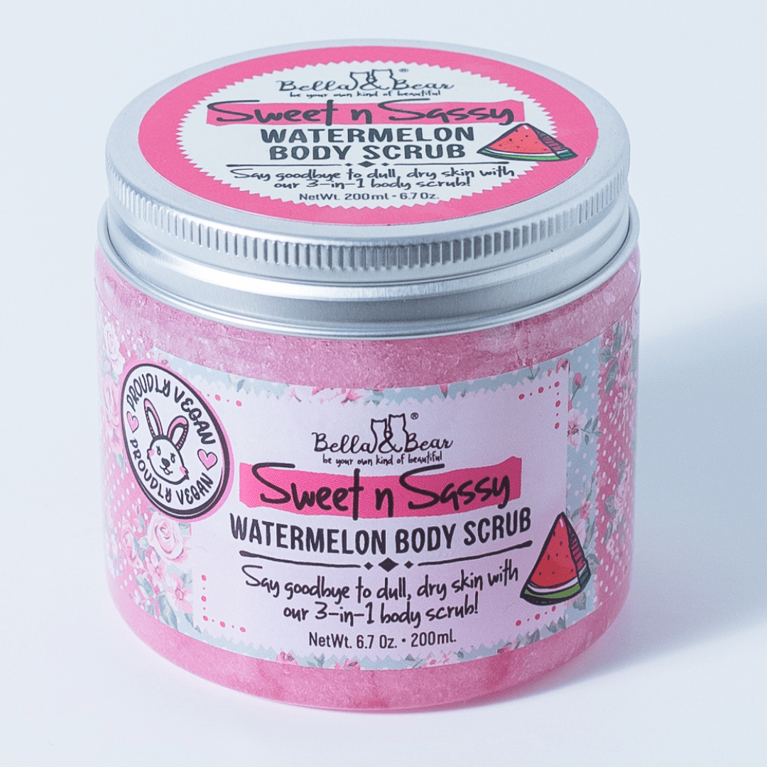 Bella & Bear 6.7oz Sweet 'n' Sassy Watermelon Body Scrub