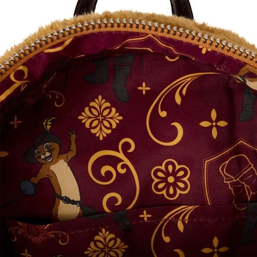 Shrek Puss In Boots Cosplay Faux Fur Mini-Backpack
