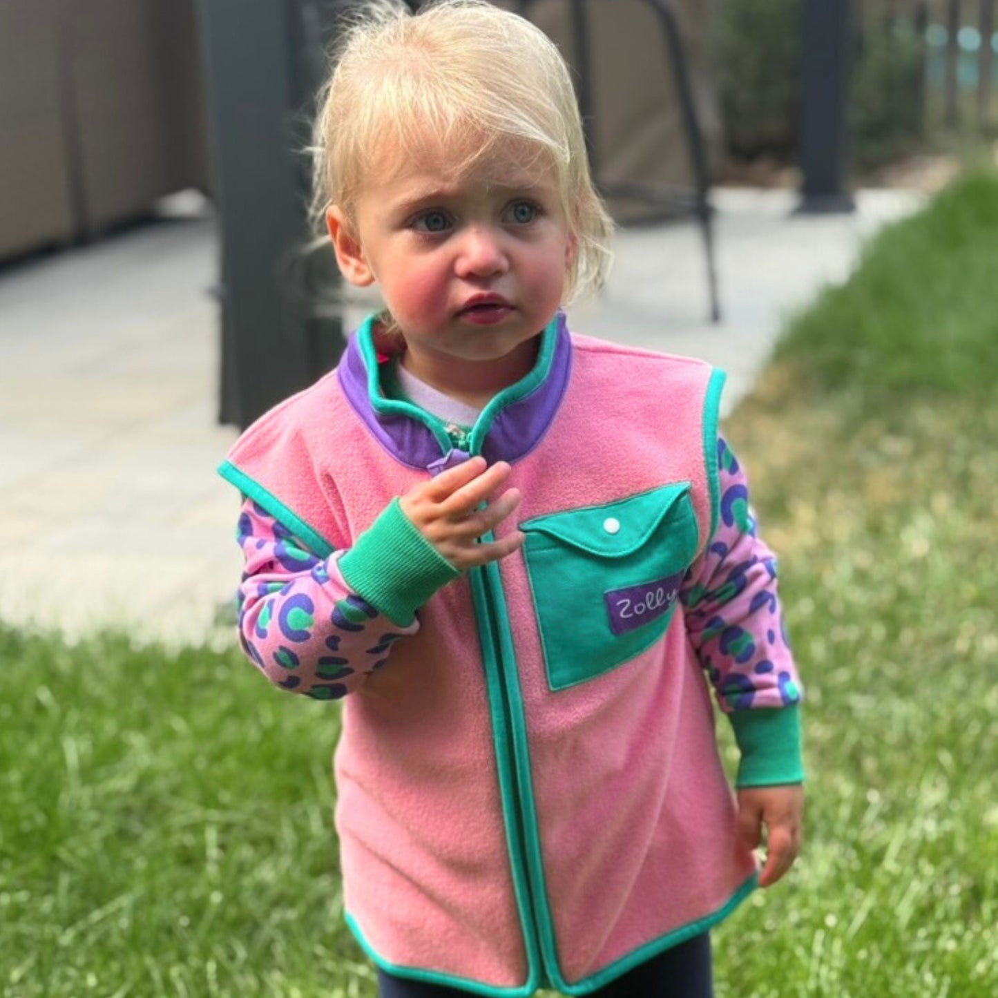 Bubblegum Pop Fleece Vest