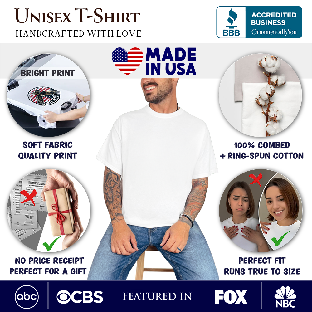 Artistic Washington DC T-Shirt, Landmarks of the Nation’s Capital, White House Travel Tee