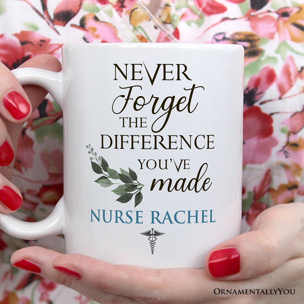 Doctors, Nurses and Paramedics Personalized Mug with Quote, Custom Gift with Name