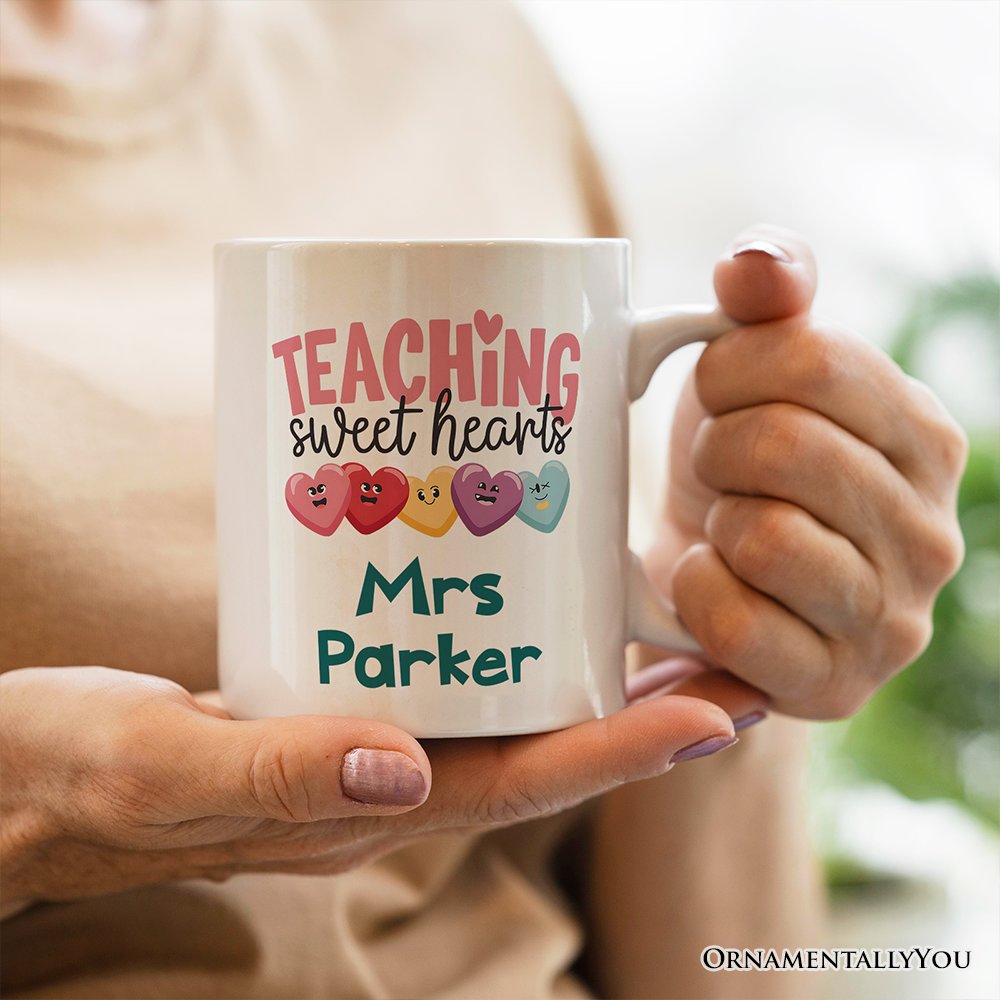 Teacher Personalized Mug, Appreciation Custom Gift with Name