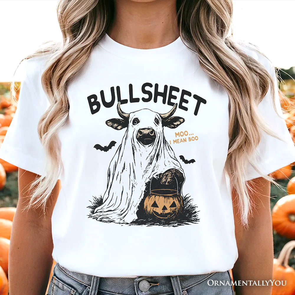 Bullsheet Halloween Bull T-Shirt, Hilarious Cow Tee for Trick-or-Treaters