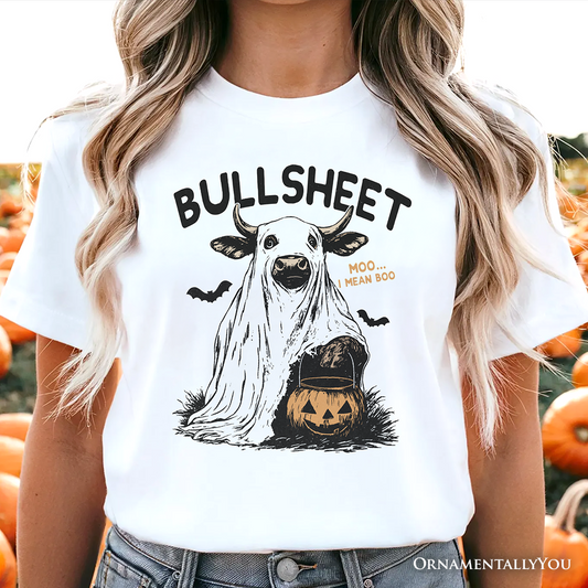 Bullsheet Halloween Bull T-Shirt, Hilarious Cow Tee for Trick-or-Treaters