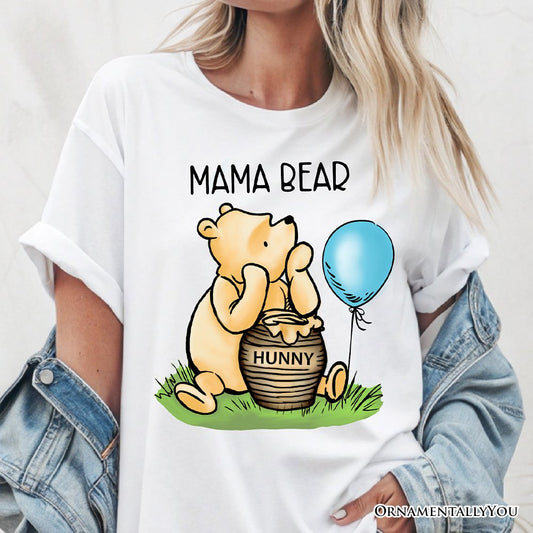 Charming Mama Bear Cute T-Shirt, Trendy White Tee Mom Gift