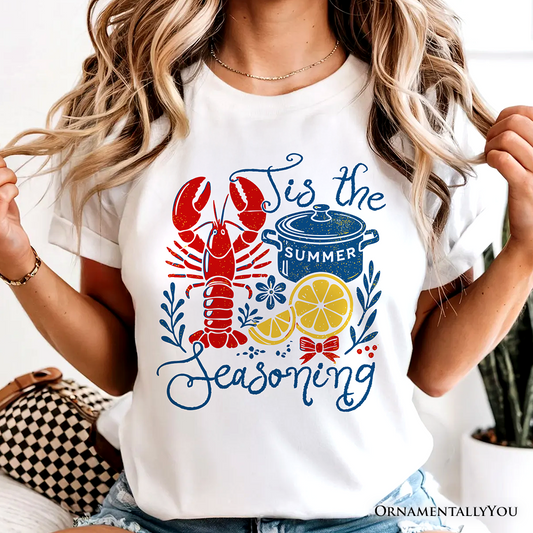 Crawfish Boil Season Summer T-Shirt, Seafood Funny Retro Tee