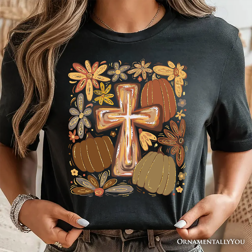 Fall Blessings T-Shirt, Autumn Christian Faith Tee