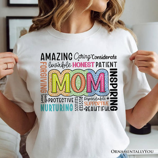 Inspirational Mom Life T-Shirt, White Stylish Casual Women's Tee