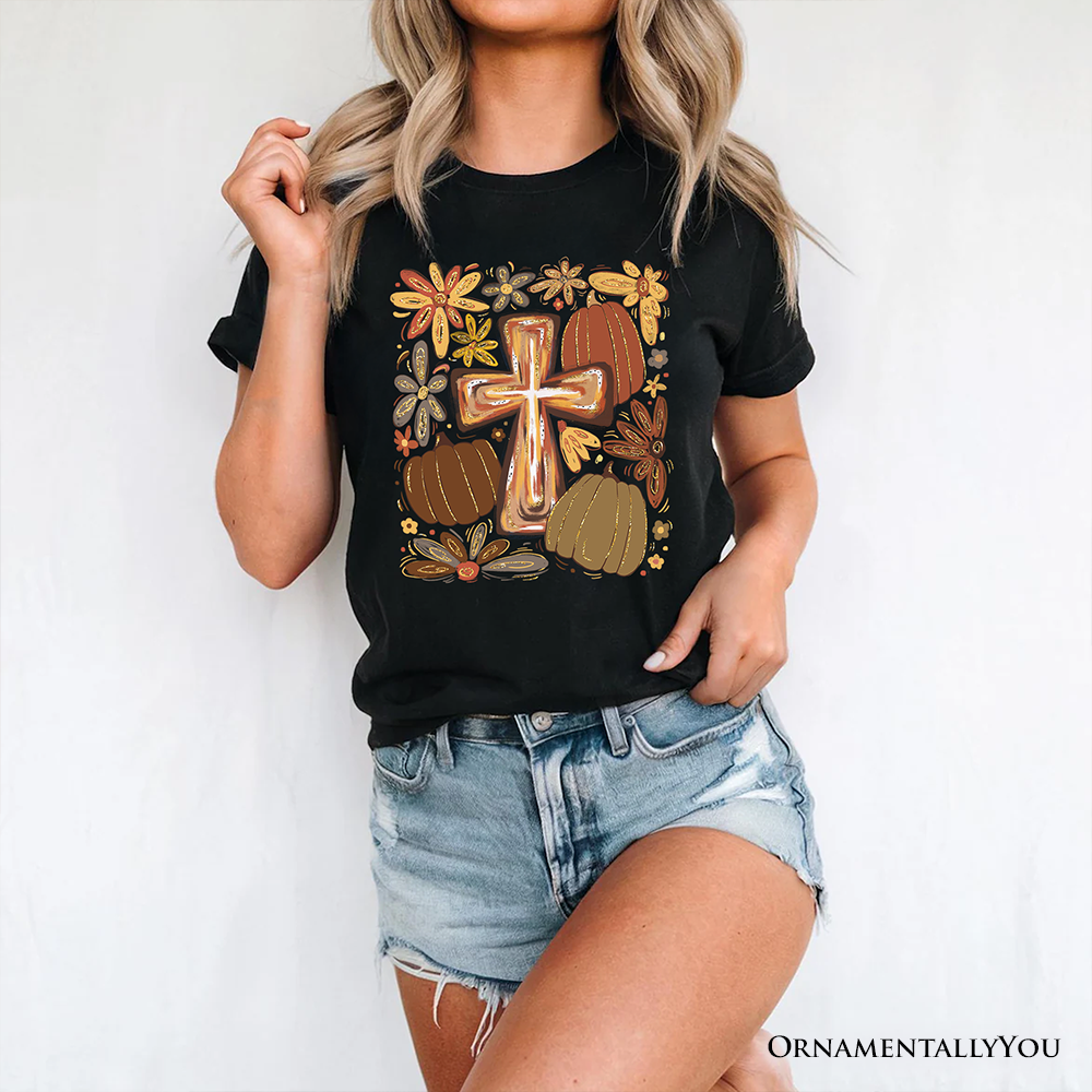Fall Blessings T-Shirt, Autumn Christian Faith Tee