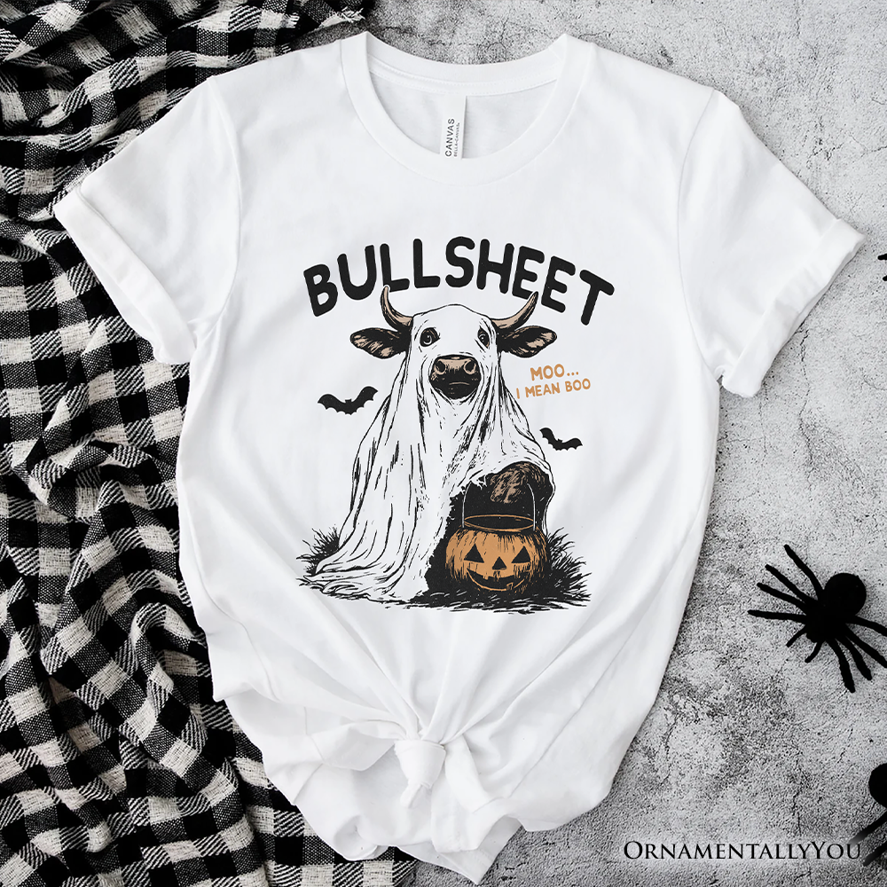 Bullsheet Halloween Bull T-Shirt, Hilarious Cow Tee for Trick-or-Treaters