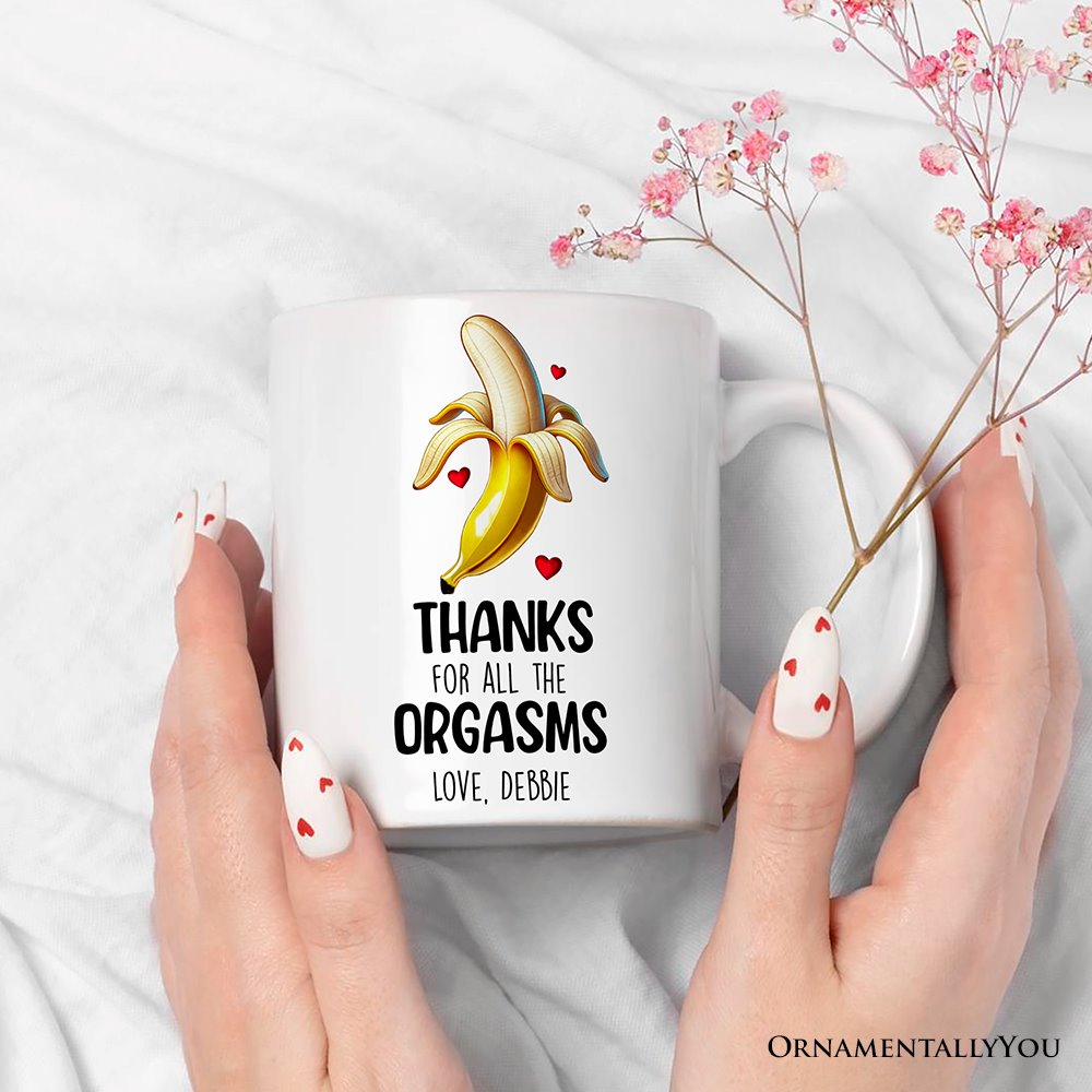 Funny Personalized Mug For Boyfriend, Thanks For All The Good Times From Girlfriend Valentine Day Gift With Custom Name