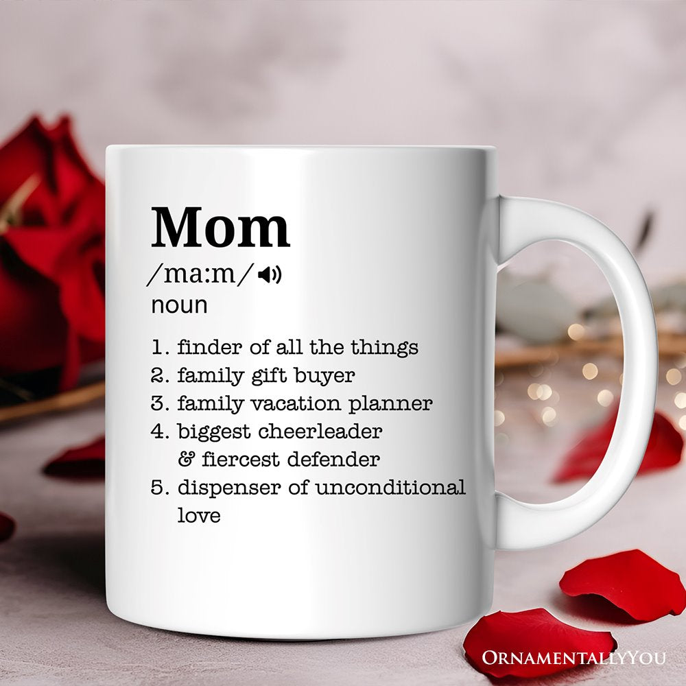 Personalized Mom Definition Mug, Funny Mothers Day Gift with Custom Name