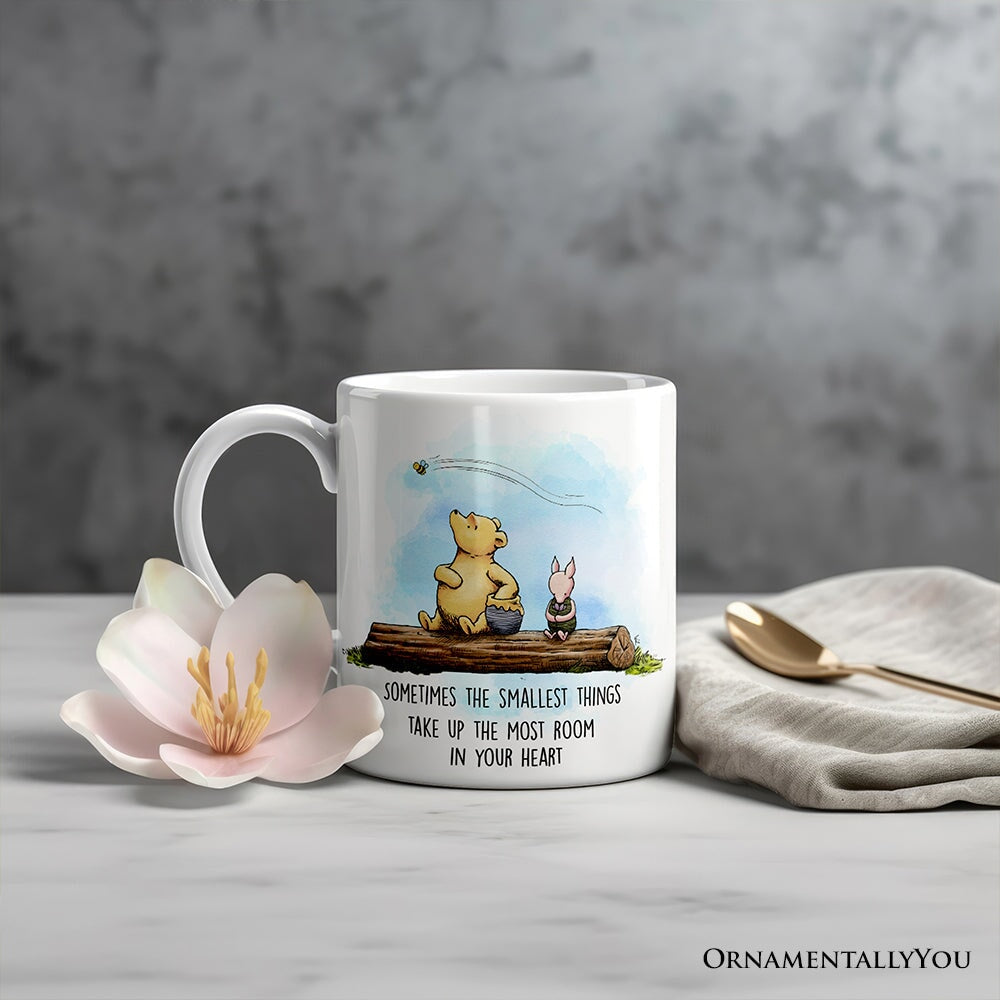 Pooh Bear’s Heartwarming Quote Personalized Mug, Sentimental Appreciation Gift