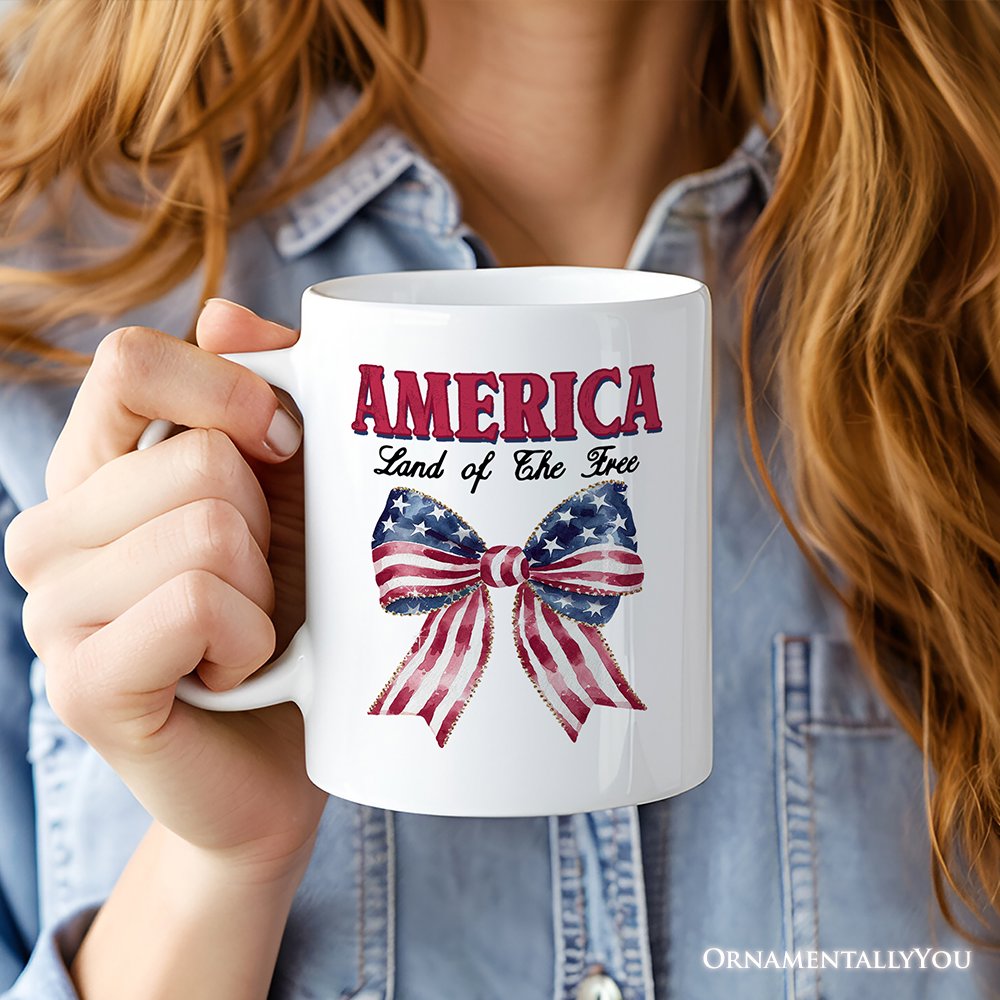 Proud American Personalized Mug, America Gift With Custom Name
