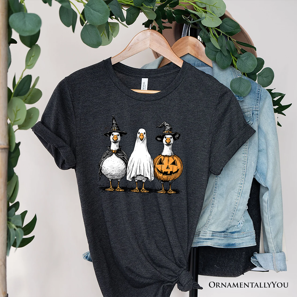 Haunting Honkers Goose T-Shirt, Funny Halloween Costumes Tee