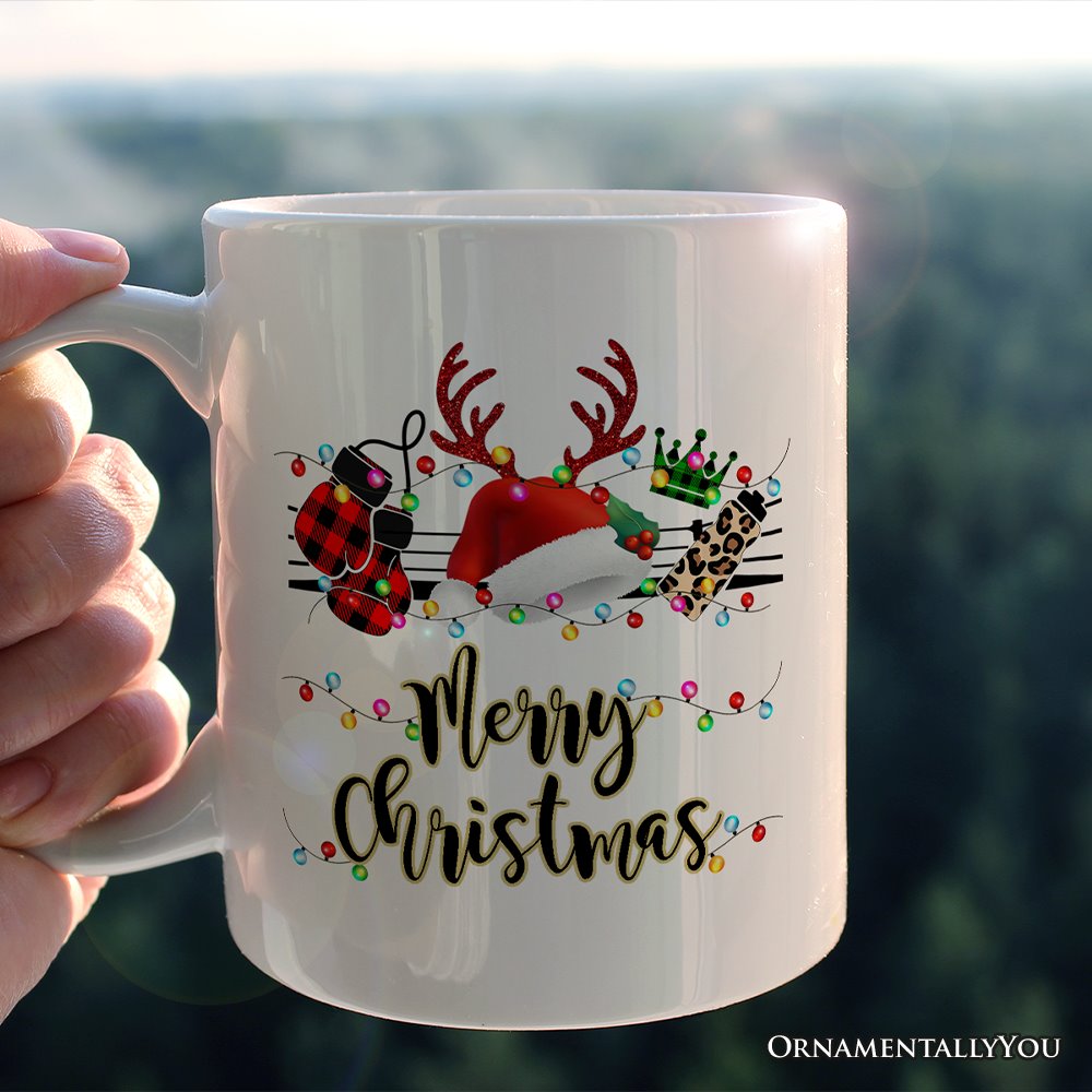 Personalized Mug Boxing Buffalo Plaid Christmas, Team and Coaches Gift