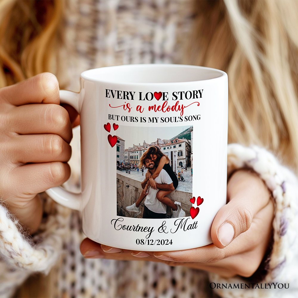 Custom Photo Mugs for Couple Lovers, Personalized Anniversary Mug Gift for Him Her Mug