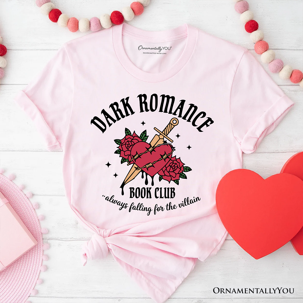 Dark Romance Book Club T-Shirt, Vintage Gothic Romantasy Bookish Tee