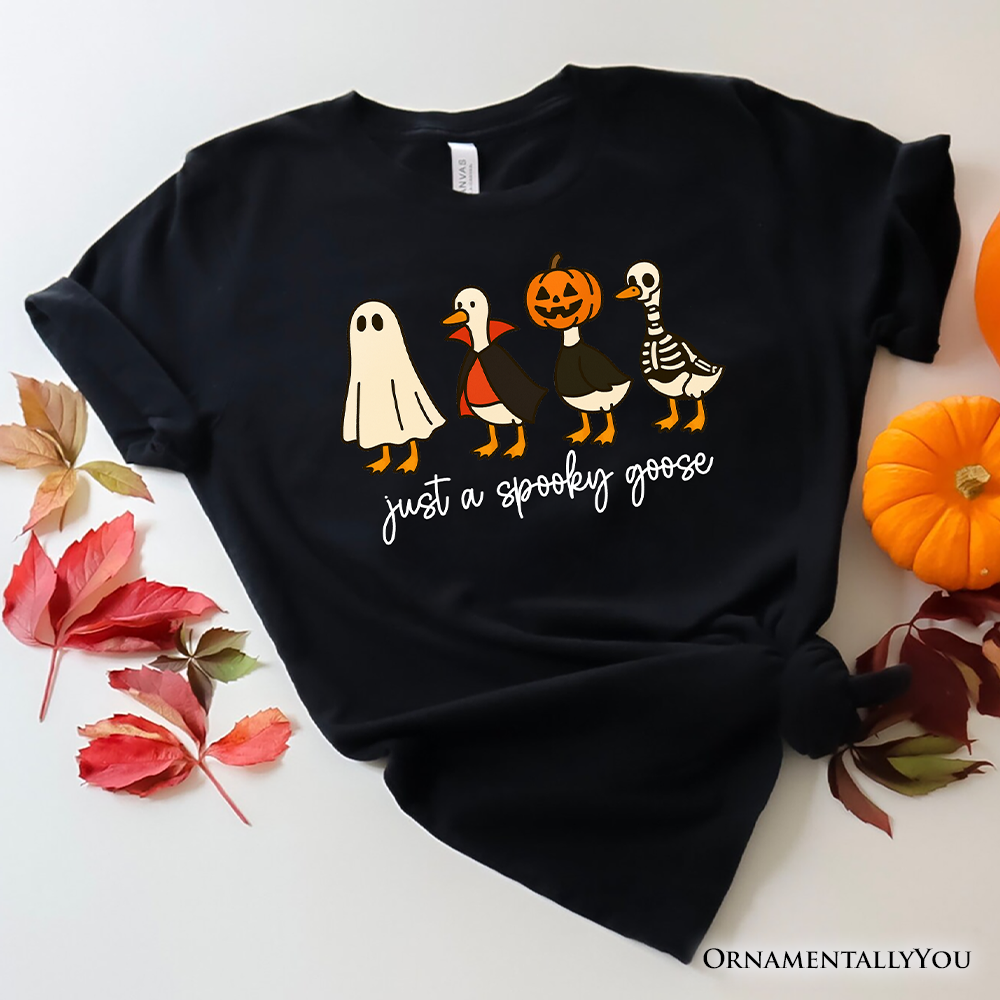 Just a Spooky Goose T-Shirt, Funny Halloween Costumes Tee