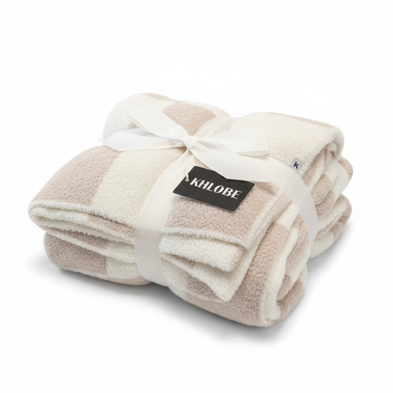 Dream Blanket - Beige Checker