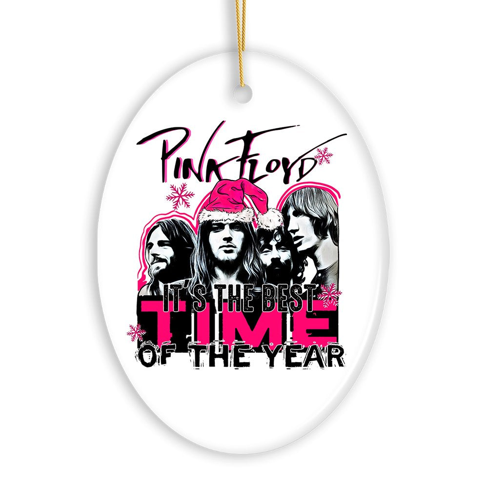 It’s the Best Time of the Year Psychedelic Rock n Roll Christmas Ornament, Classic Rockstar Theme