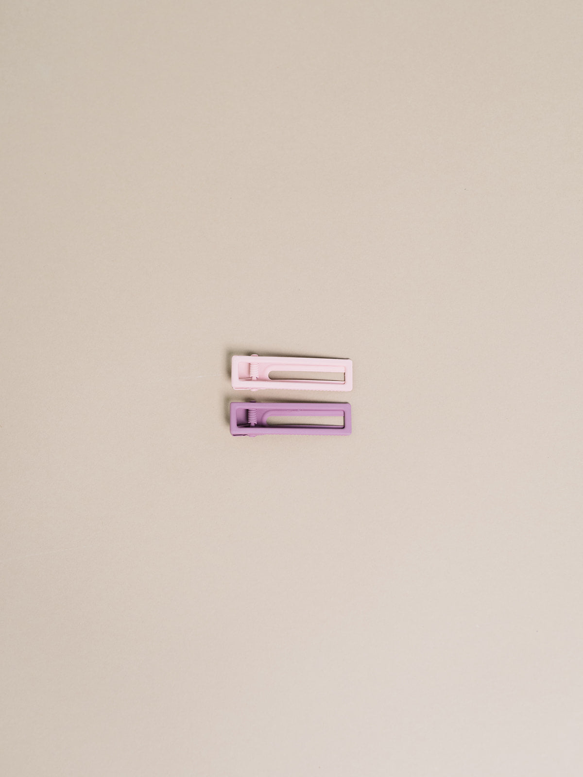 Lu Lu Hair Clips - Mauve + Pink