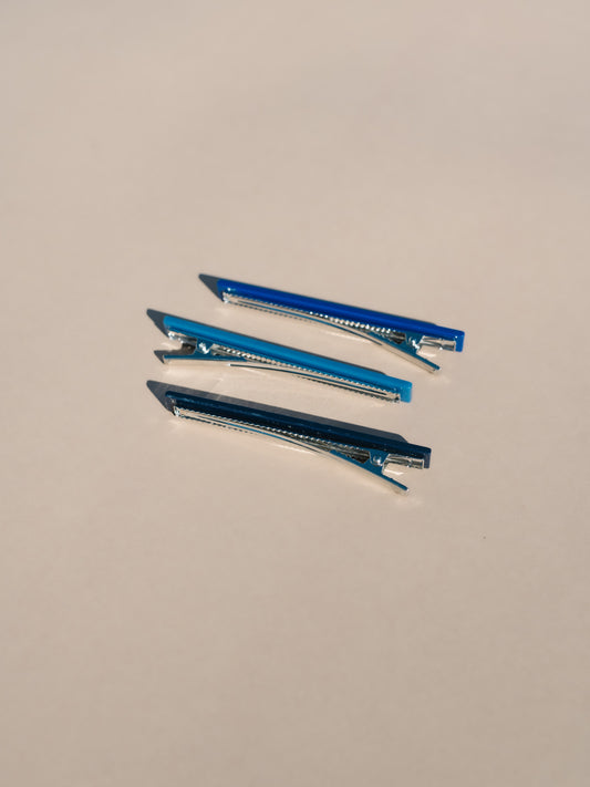 Evie Hair clips - Blue Tones