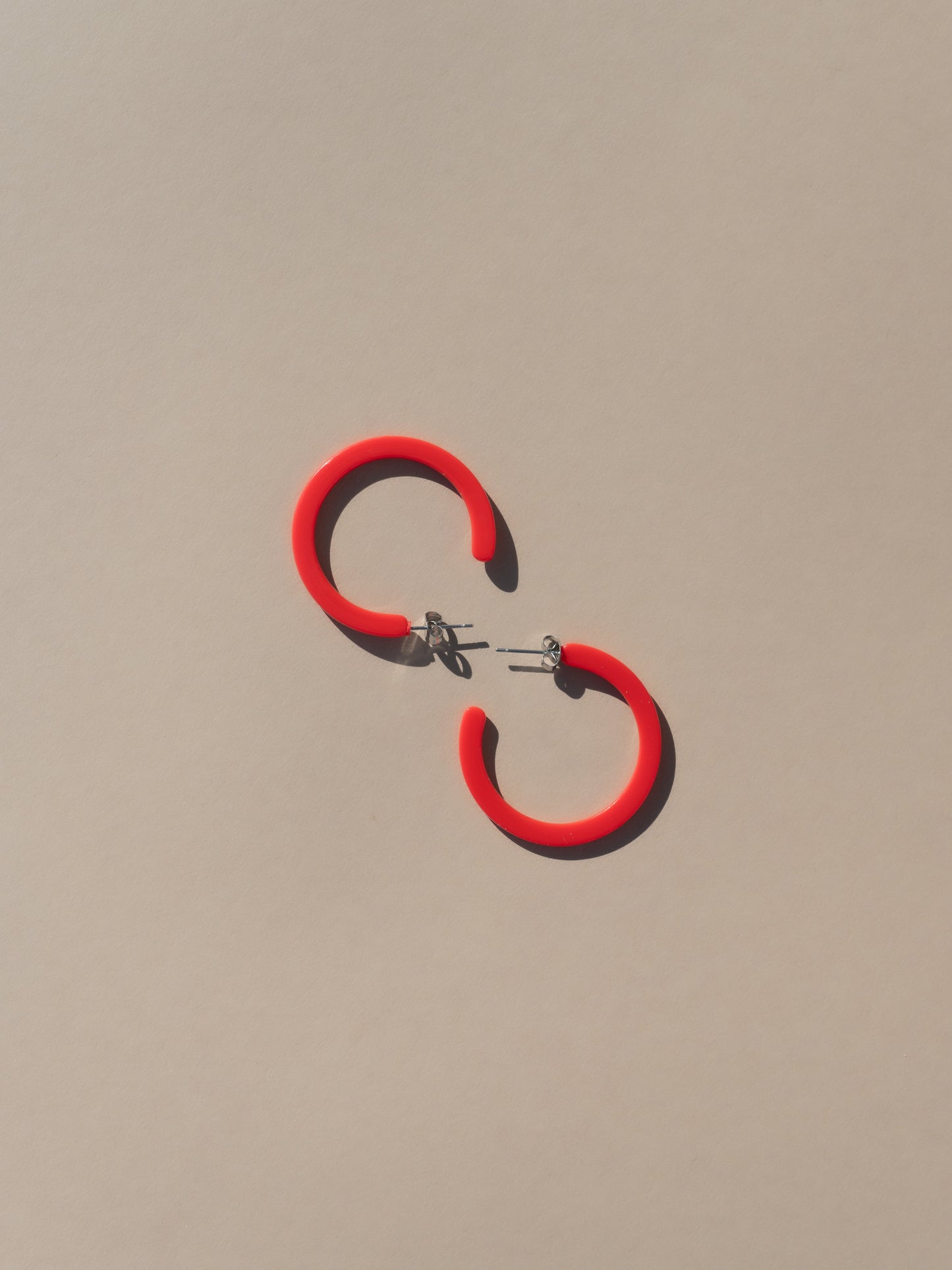 Alba Hoops ( New Thinner Style ) - Cherry Red