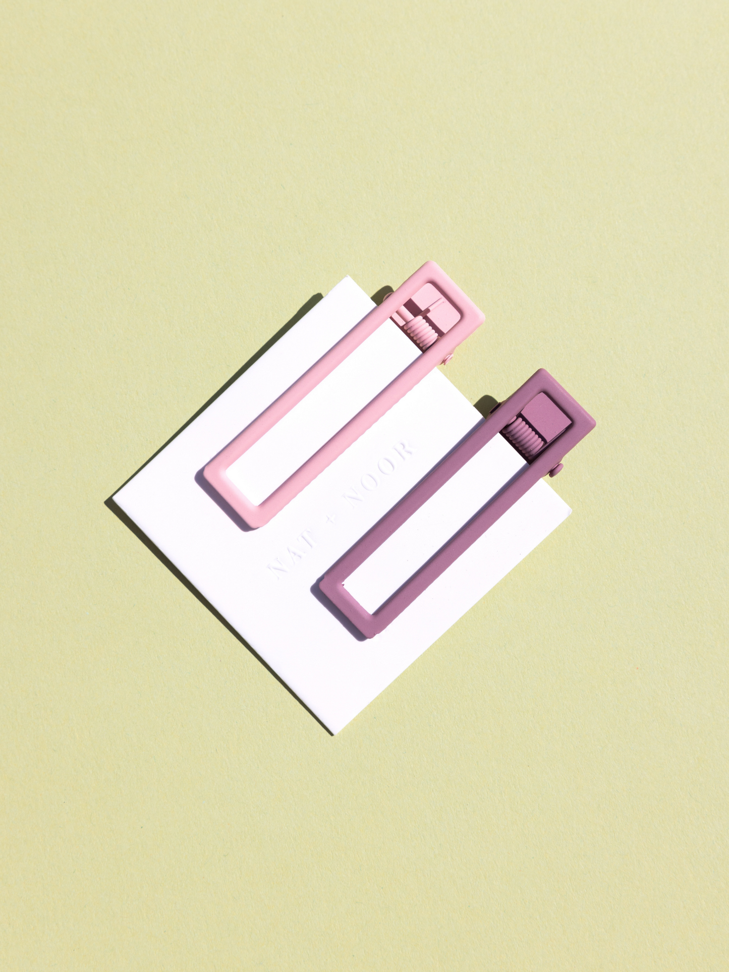 Lu Lu Hair Clips - Mauve + Pink