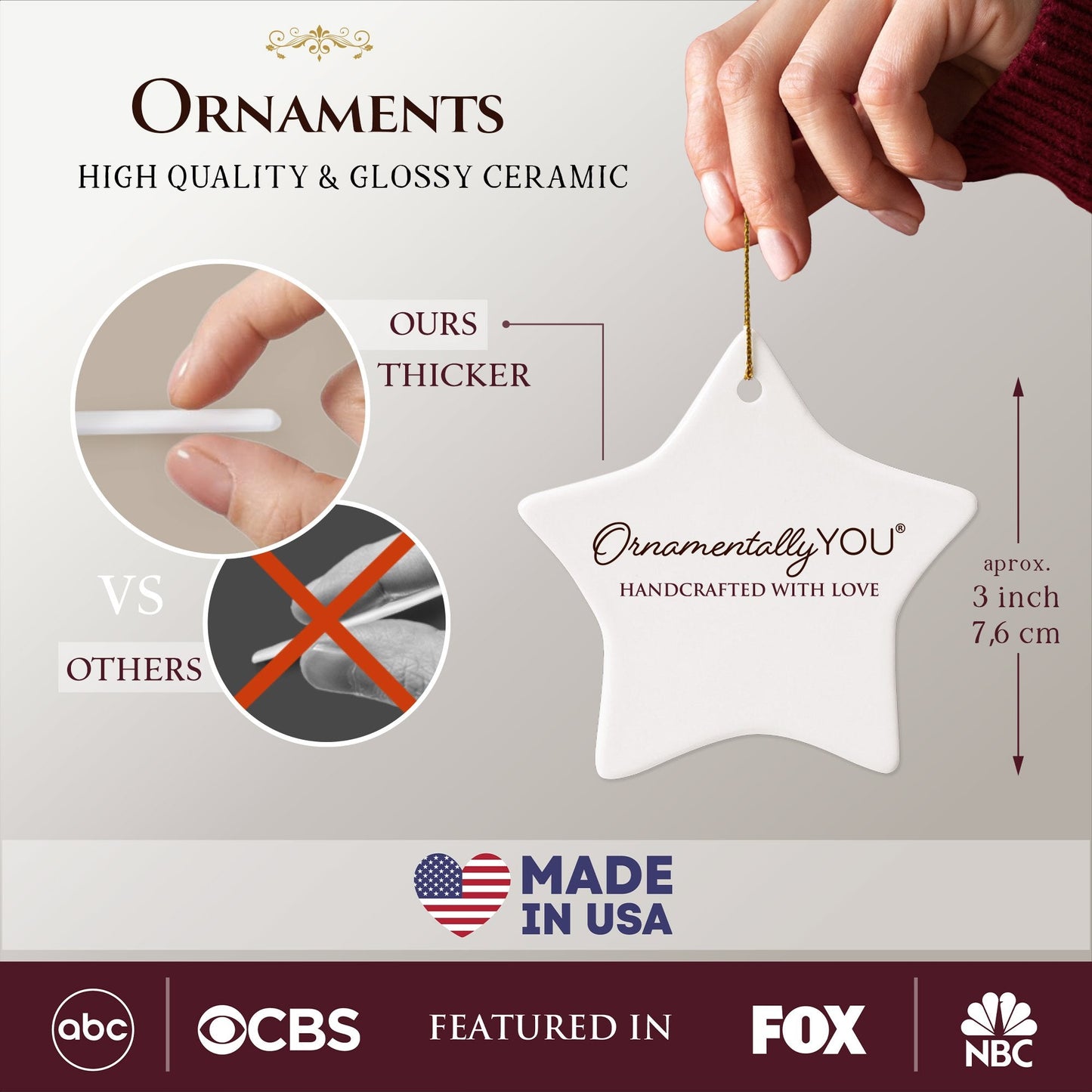 Cool Skeleton Stay Spooky Personalized Ornament, Surfer Halloween Themed Custom Gift