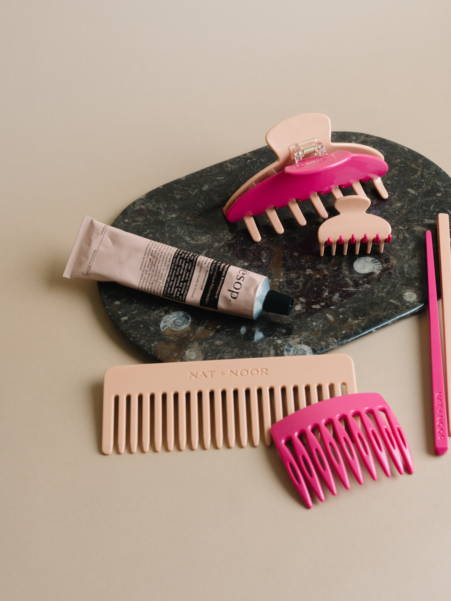 Side Hair Comb - Radish