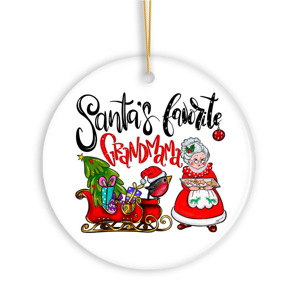 Santa’s Favorite Grandmama Christmas Ornament, Grandmother Gift
