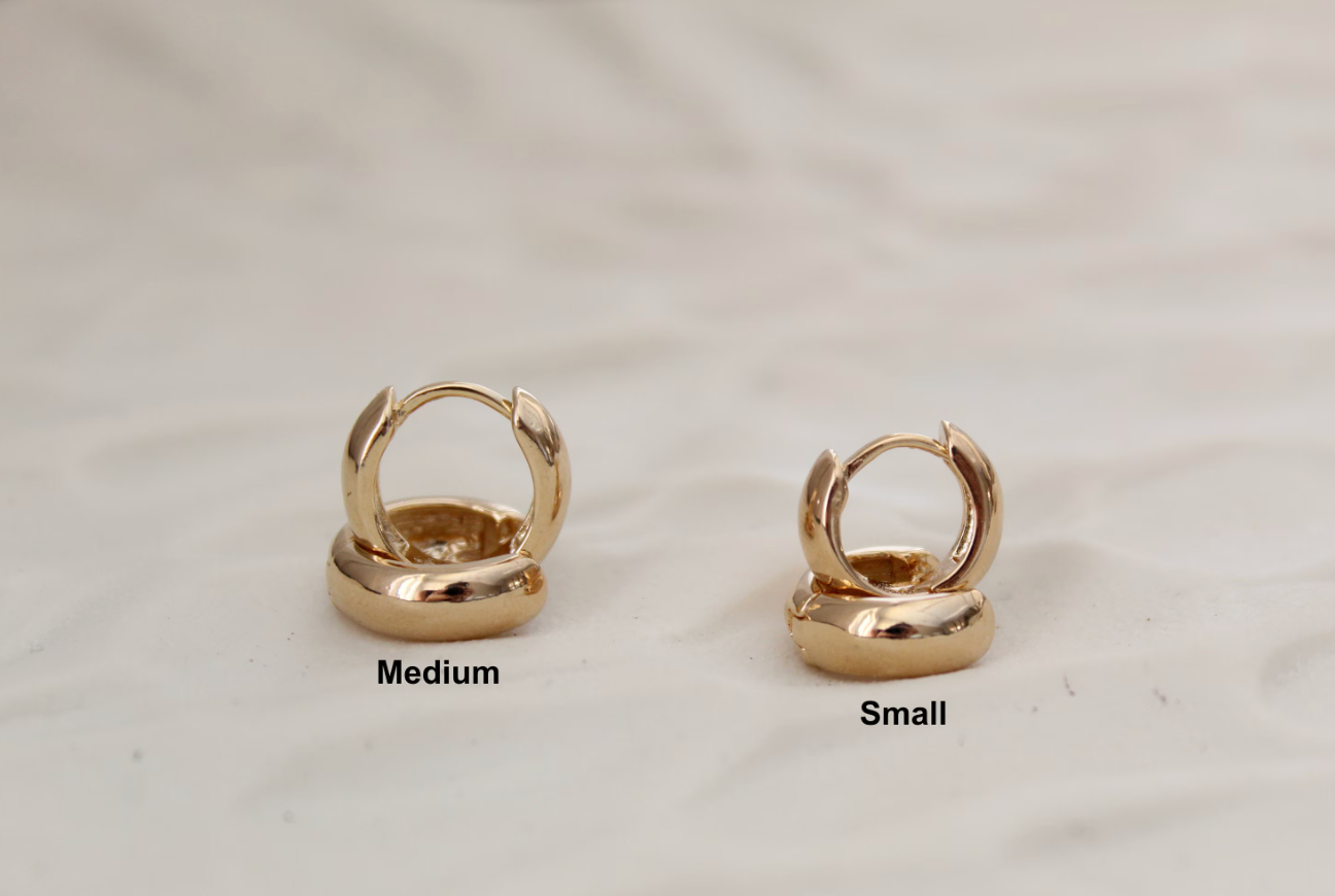 Tiny Plain Minimalistic and Simple Huggie Earrings