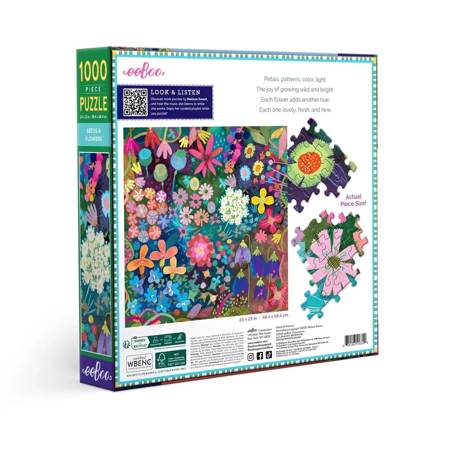 Seeds & Flowers 1000 Piece Jigsaw Puzzle