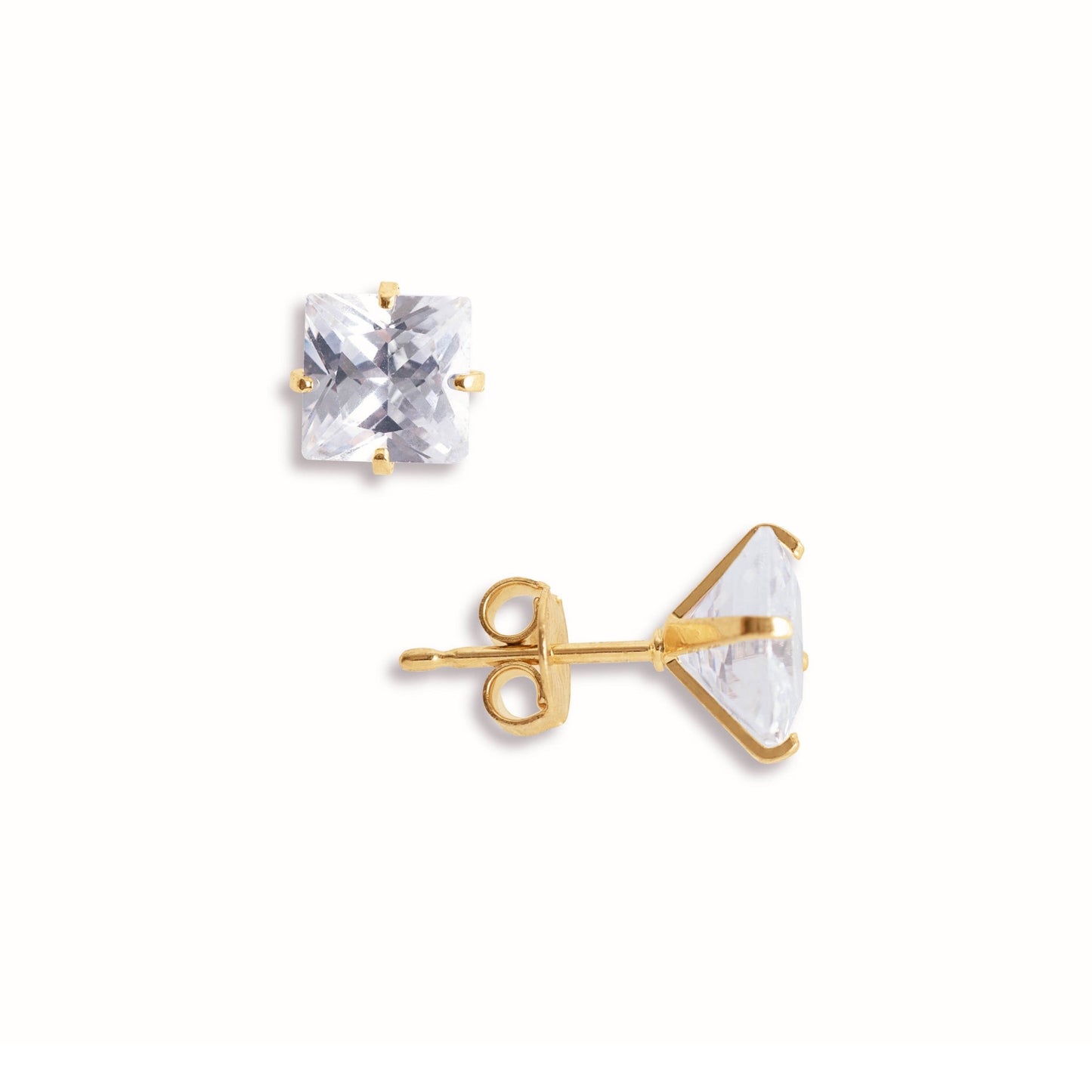 Princess Cut Stud