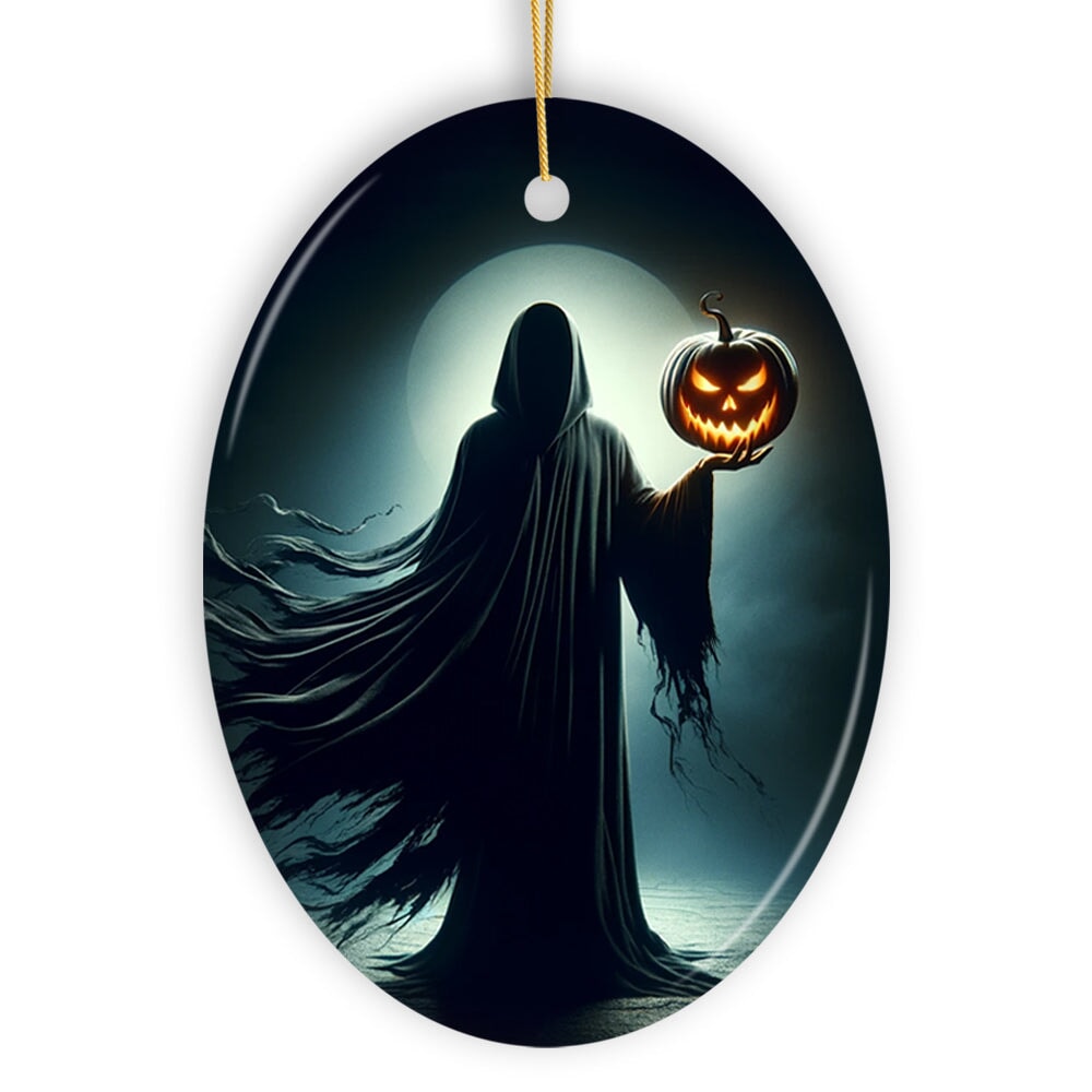 The Pumpkin Reaper Horror Ornament, Halloween Tree Decoration