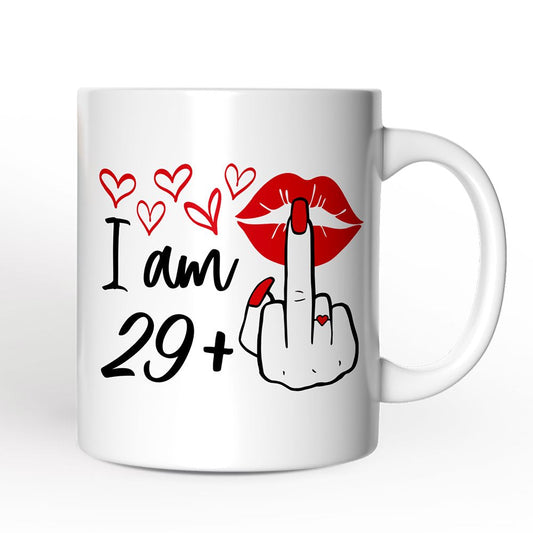 30 Birthday Personalized Mug For Women, 29 Plus Sarcastic Gift With Custom Name