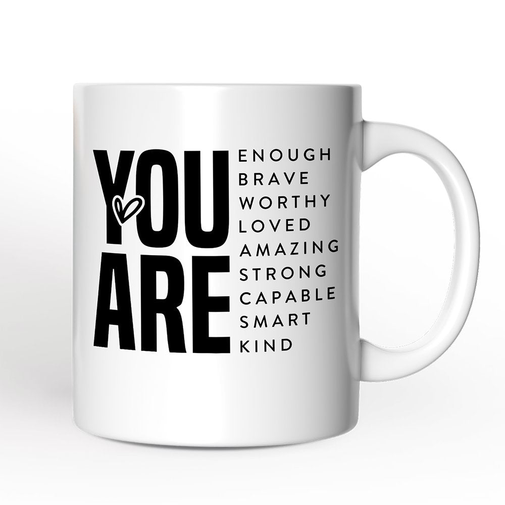Inspirational Words Personalized Mug, Significant Other Gift With Custom Name