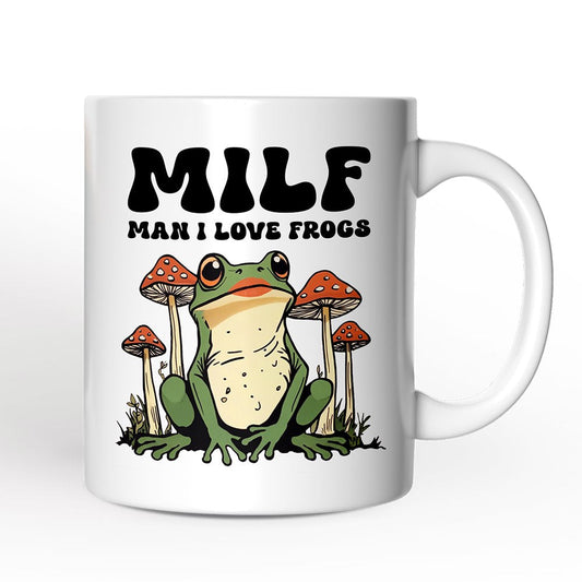 Man I Love Frogs Personalized Mug, Mother Gift With Custom Name