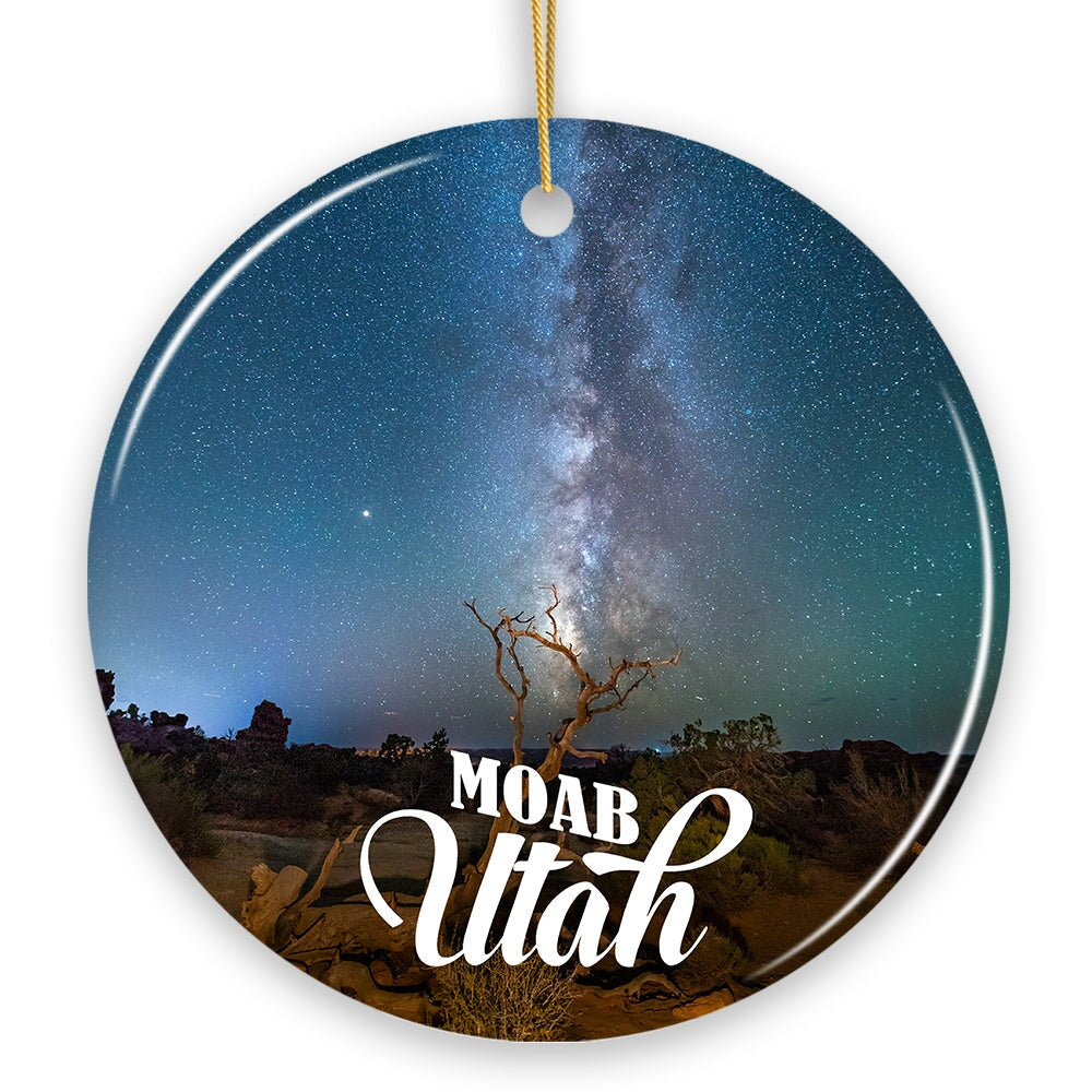Breathtaking Desert Town Moab Ornament, Utah Nature and Landscapes Travel Souvenir and Christmas Gift