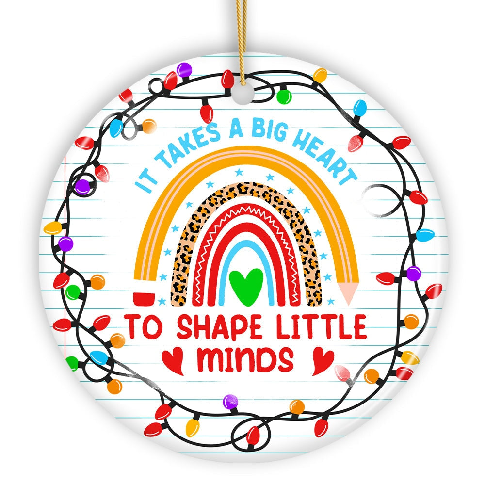 It Takes A Big Heart Ornament, Empowering Holiday Gift for Special Needs Educators