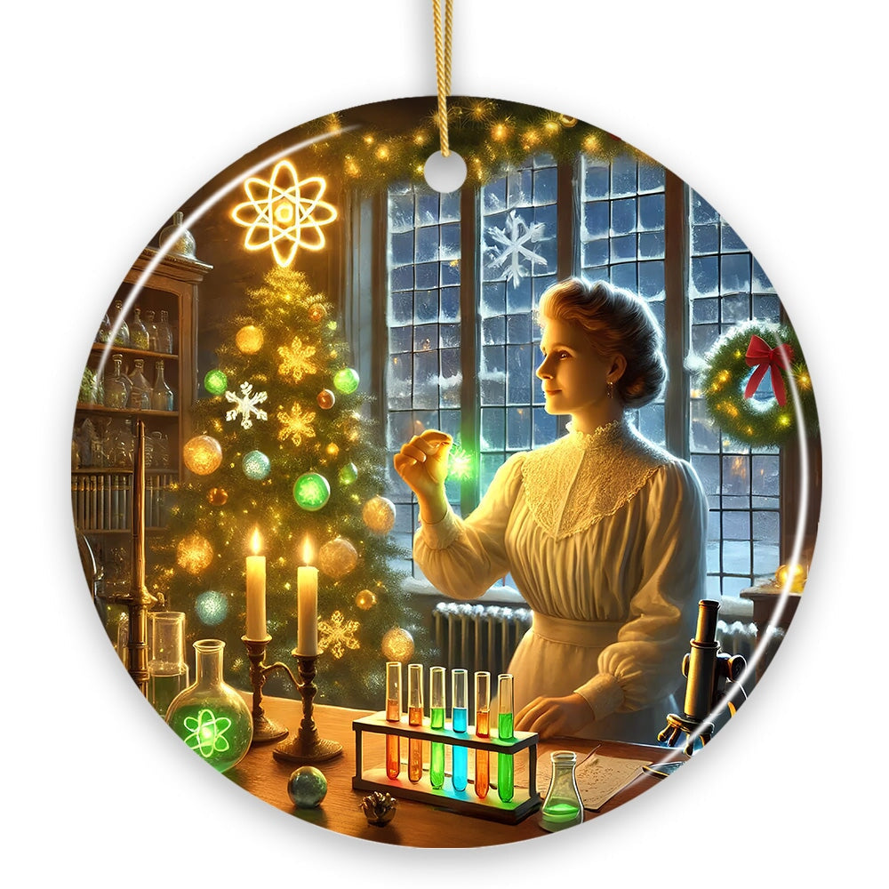 Marie Curie Christmas Ornament, Physicist and Chemist Student and Teacher Gift