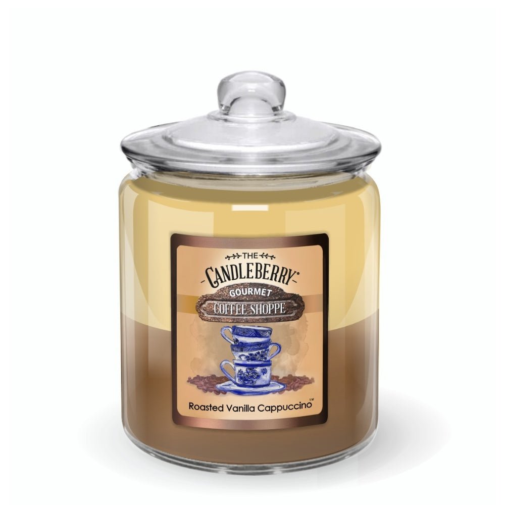 Coffee Shoppe - Roasted Vanilla Cappuccino™, 3 - Wick, Candy Jar Candle
