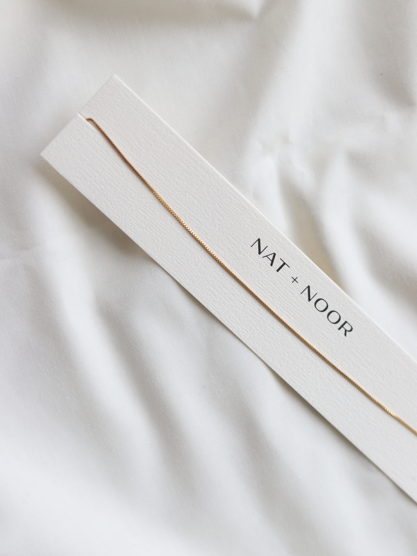 Delicate Staple Box Chain - Gold Filled