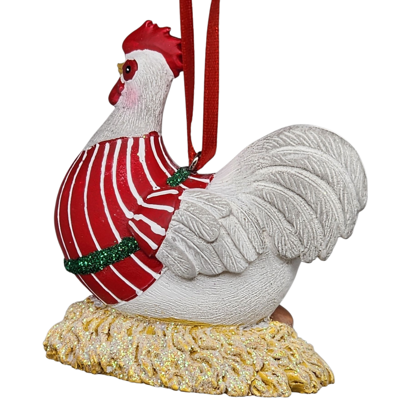Charming Hen on Nest Ornament