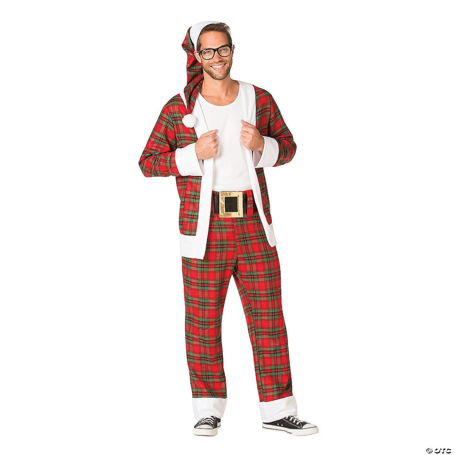 Men's Hipster Mr. Claus Costume - Medium