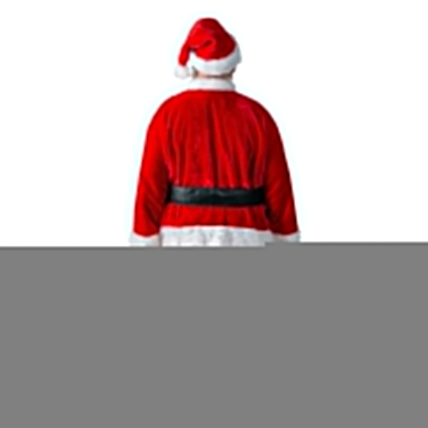 Men's Plus Size Premium Plush Red Santa Suit