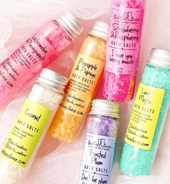 Bella & Bear Bath Salts 2oz Travel Size Minis